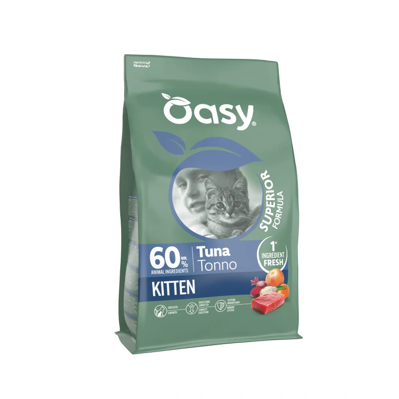 Oasy Superior tuńczyk kitten 1,5 kg