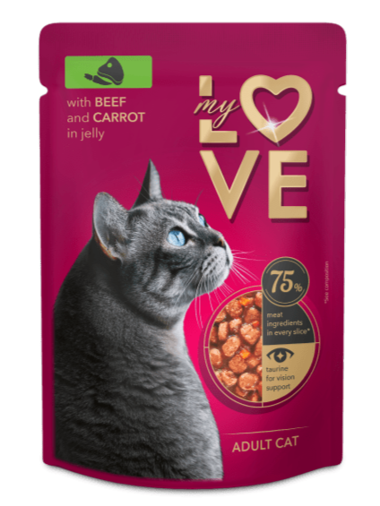 My Love wołowina z marchewką w galaretce adult 85 g × 24