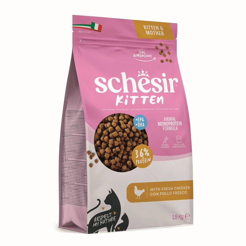Schesir Animal Monoprotein Formula kurczak kitten 1,5 kg