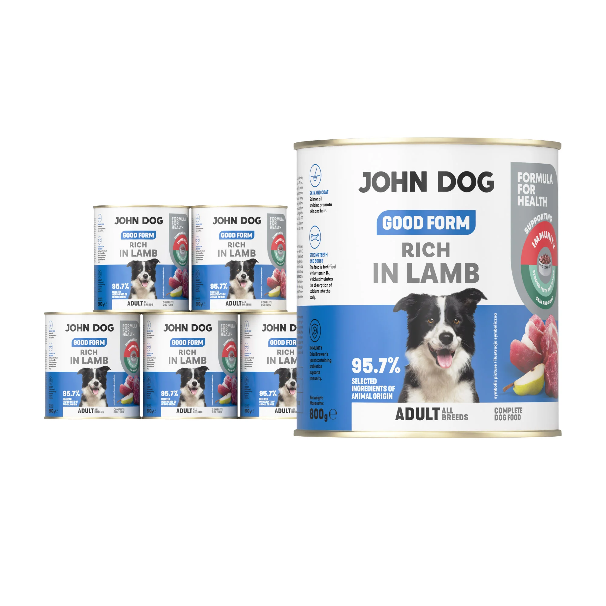John Dog Good Form jagnięcina adult 800 g × 6