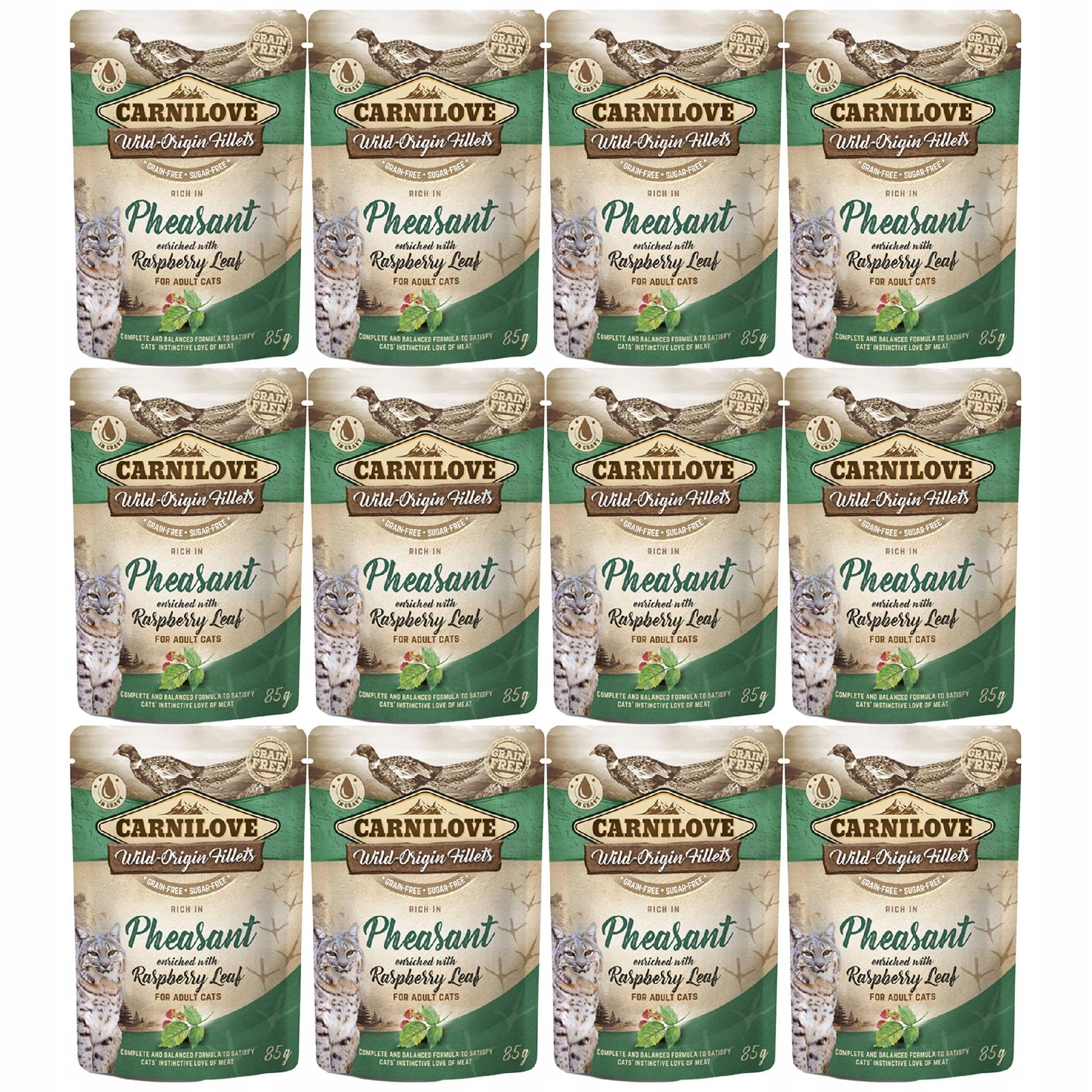 Carnilove Wild-Origin Fillets bażant kawałki adult 85 g × 12