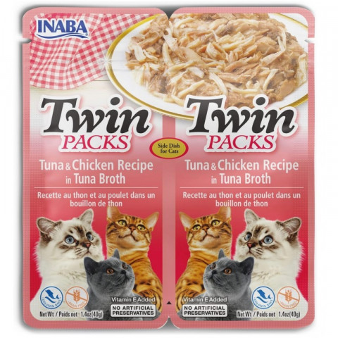 Inaba Twin Packs tuńczyk, kurczak adult 40 g × 2