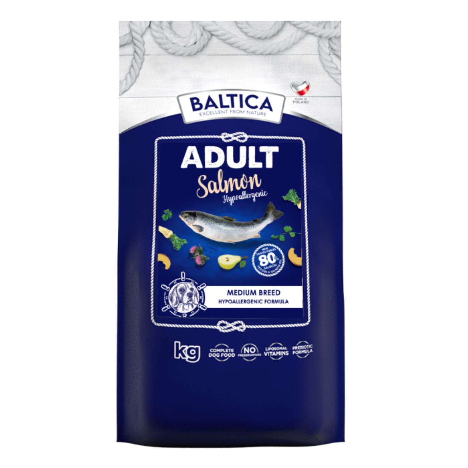 Baltica Excellent łosoś adult średnie rasy 3 kg