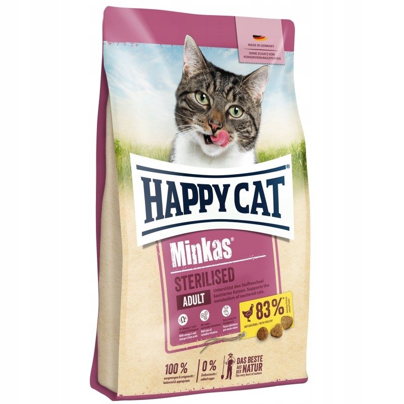 Happy Cat Minkas Sterilised drób adult 500 g