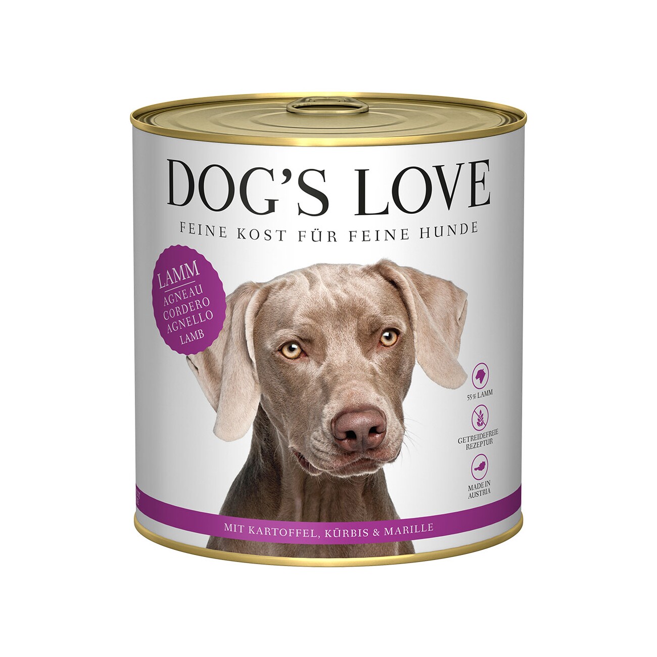 Dog's Love jagnięcina adult 800 g × 6