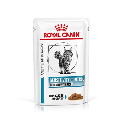 Royal Canin Sensitivity Control Skin & Coat kurczak z ryżem w sosie 85 g × 48
