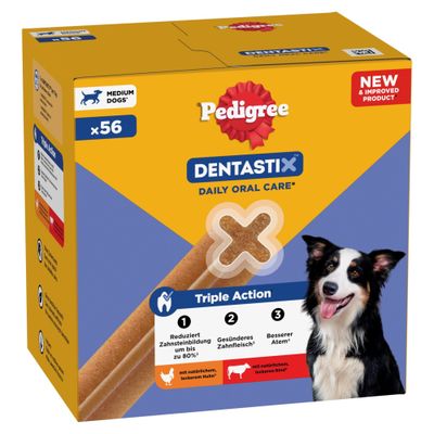 Pedigree Dentastix średnie rasy 26 g × 56