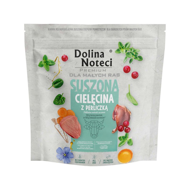 Dolina Noteci Premium cielęcina, perliczka adult małe rasy 1 kg