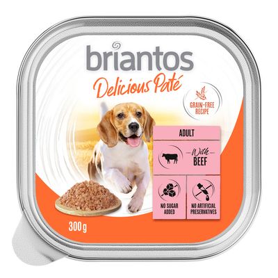 Briantos Delicious Paté wołowina adult 300 g × 9