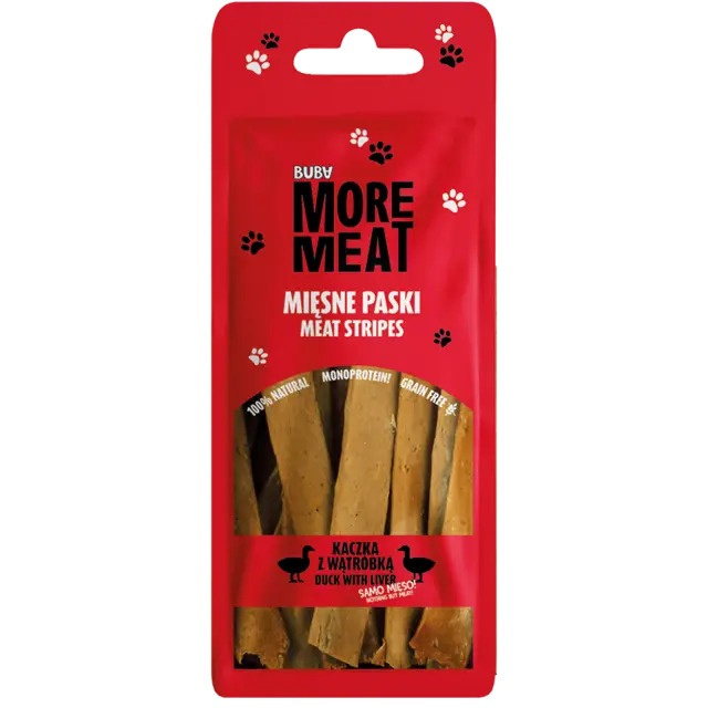Buba More Meat paski kaczka z wątróbką 70 g