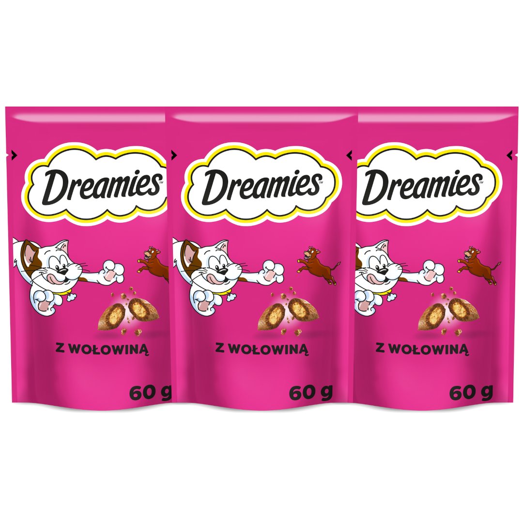 Dreamies wołowina 60 g × 3