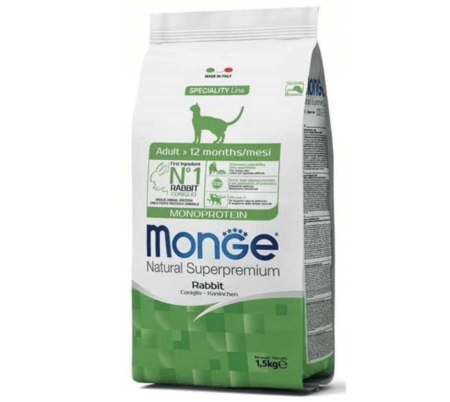 Monge Natural Superpremium Light królik adult 1,5 kg