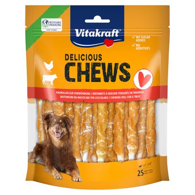 Vitakraft Delicious Chews kurczak małe rasy 12 g × 25
