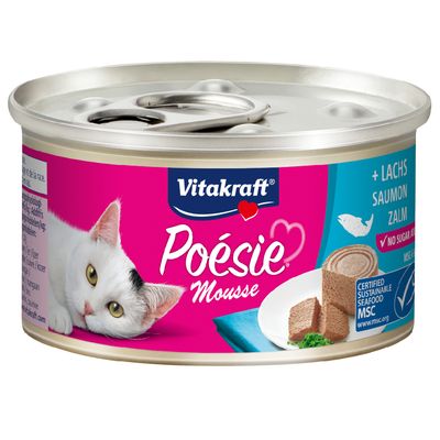 Vitakraft Poesie łosoś pasztet adult 85 g × 12