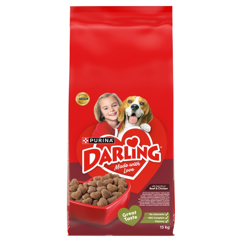 Purina Darling kurczak, wołowina 15 kg