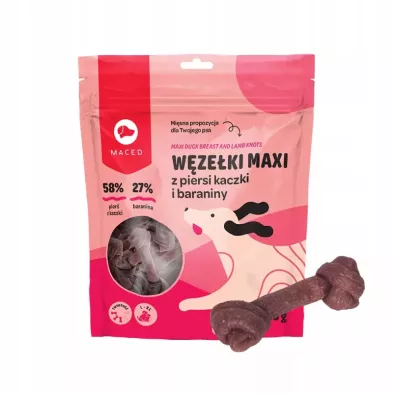Maced Węzełki Maxi baranina, kaczka 500 g