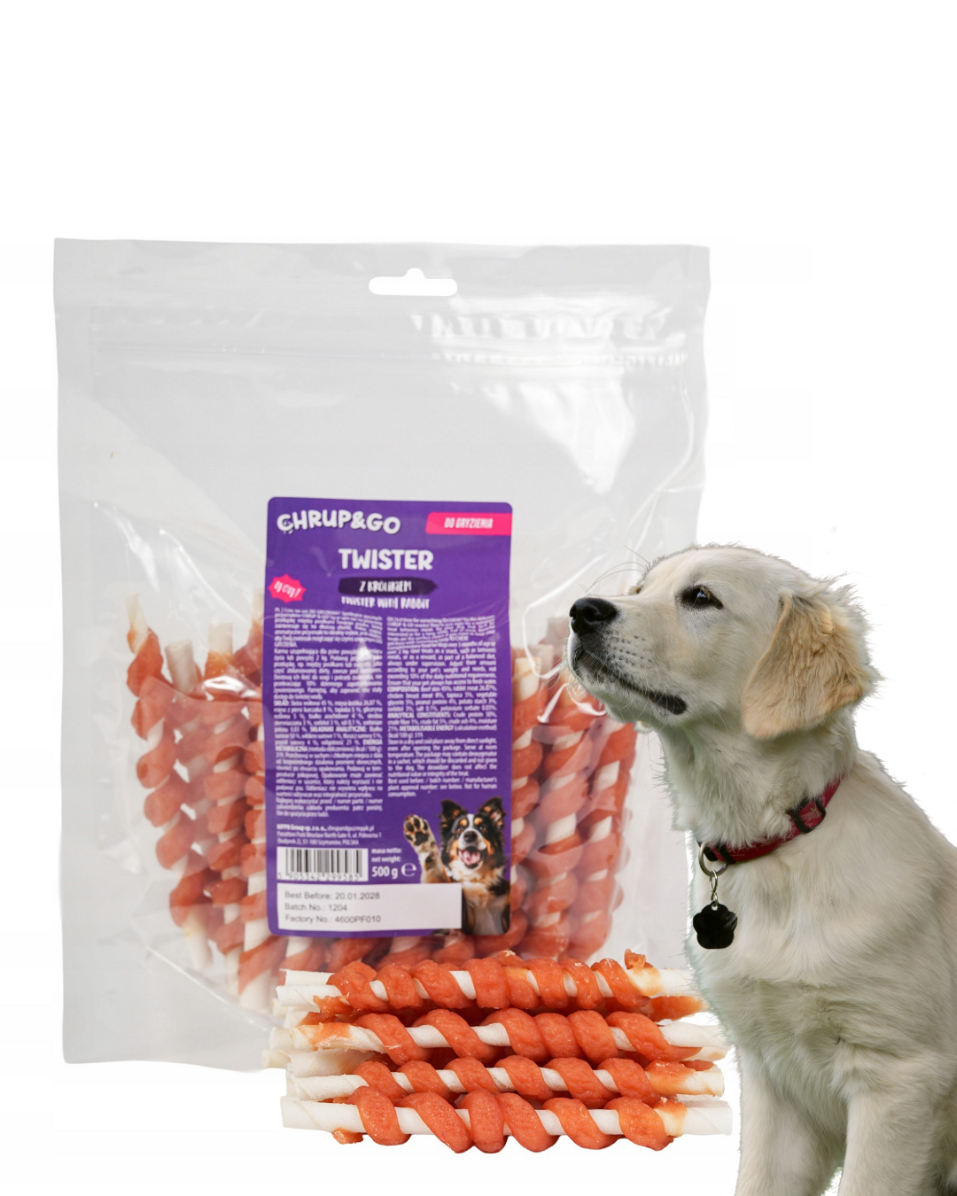 Chrup&Go Twister królik adult 500 g