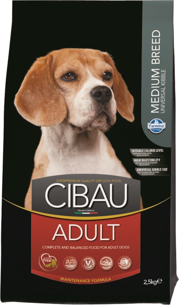 Farmina Cibau indyk, jajo, kurczak, ryba adult średnie rasy 2,5 kg