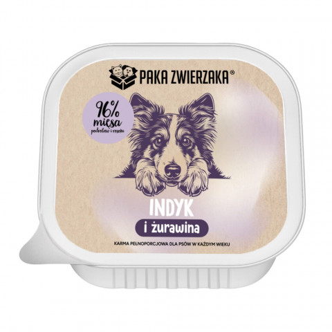 Paka Zwierzaka indyk z żurawiną 150 g