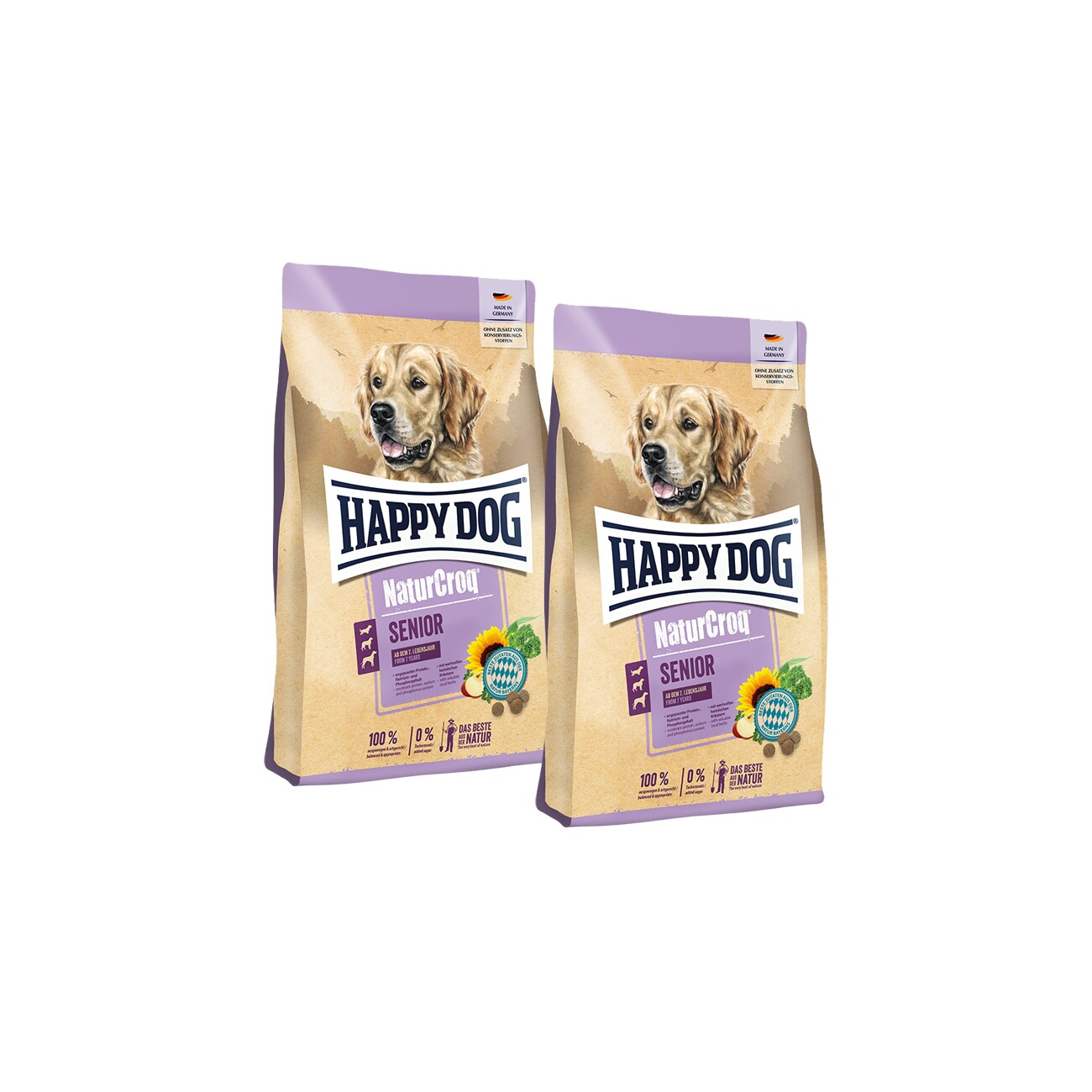 Happy Dog NaturCroq kurczak senior 15 kg × 2