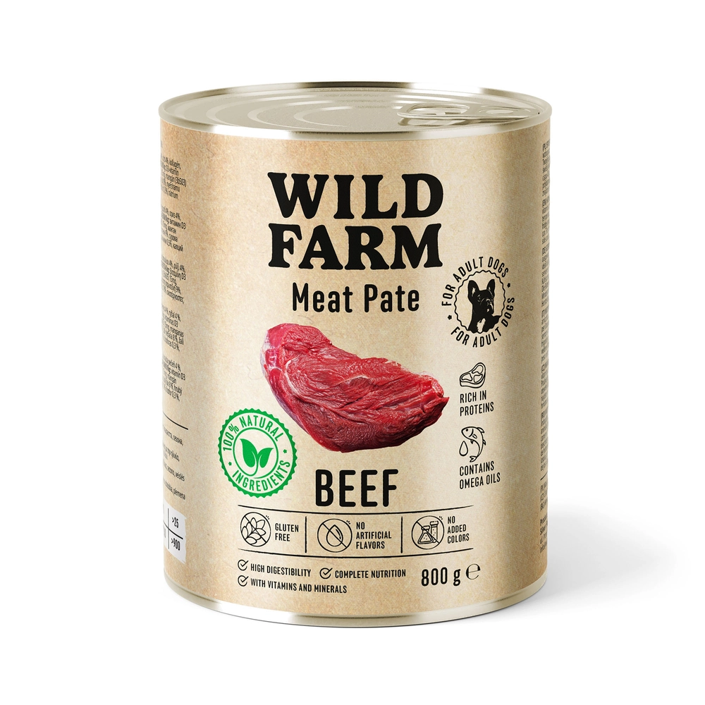 Wild Farm Pate wołowina 800 g