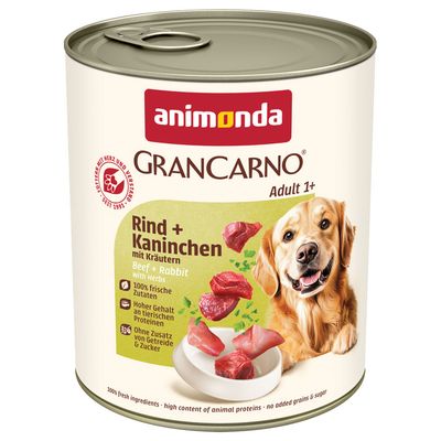 Animonda GranCarno Original królik, wołowina adult 800 g × 24