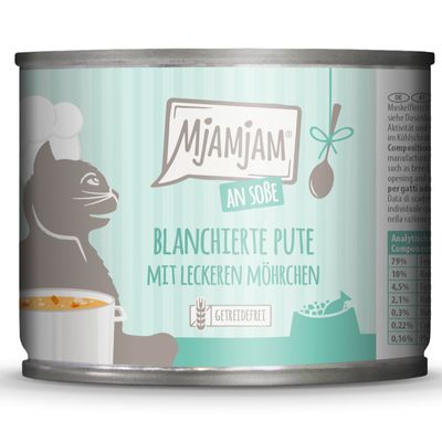 MjAMjAM indyk z marchewą w sosie adult 185 g × 6