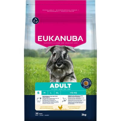 Eukanuba Premium Nutrition kurczak adult małe rasy 3 kg