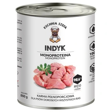 Kuchnia Szefa Monoproteina indyk 800 g