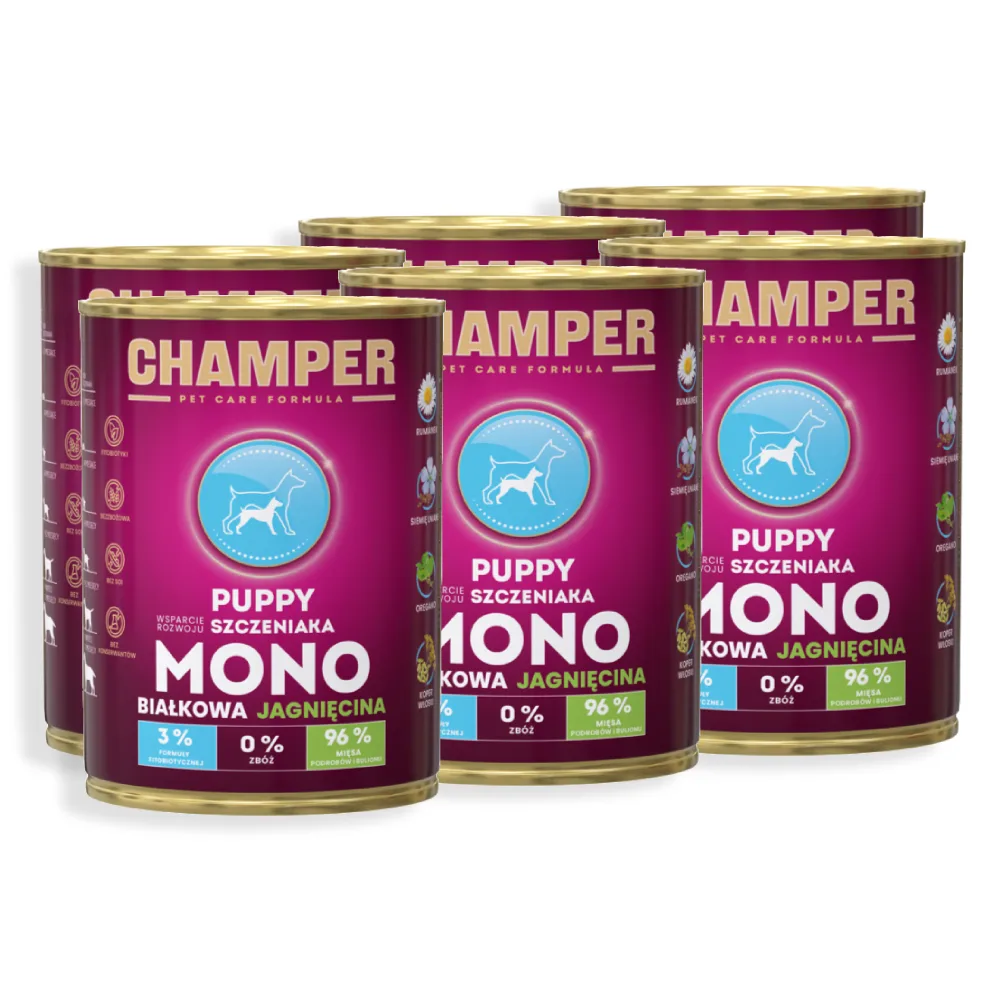 Champer jagnięcina junior 400 g × 6