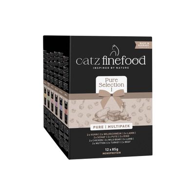 Catz Finefood Pure Sensitive mix smaków 85 g × 12