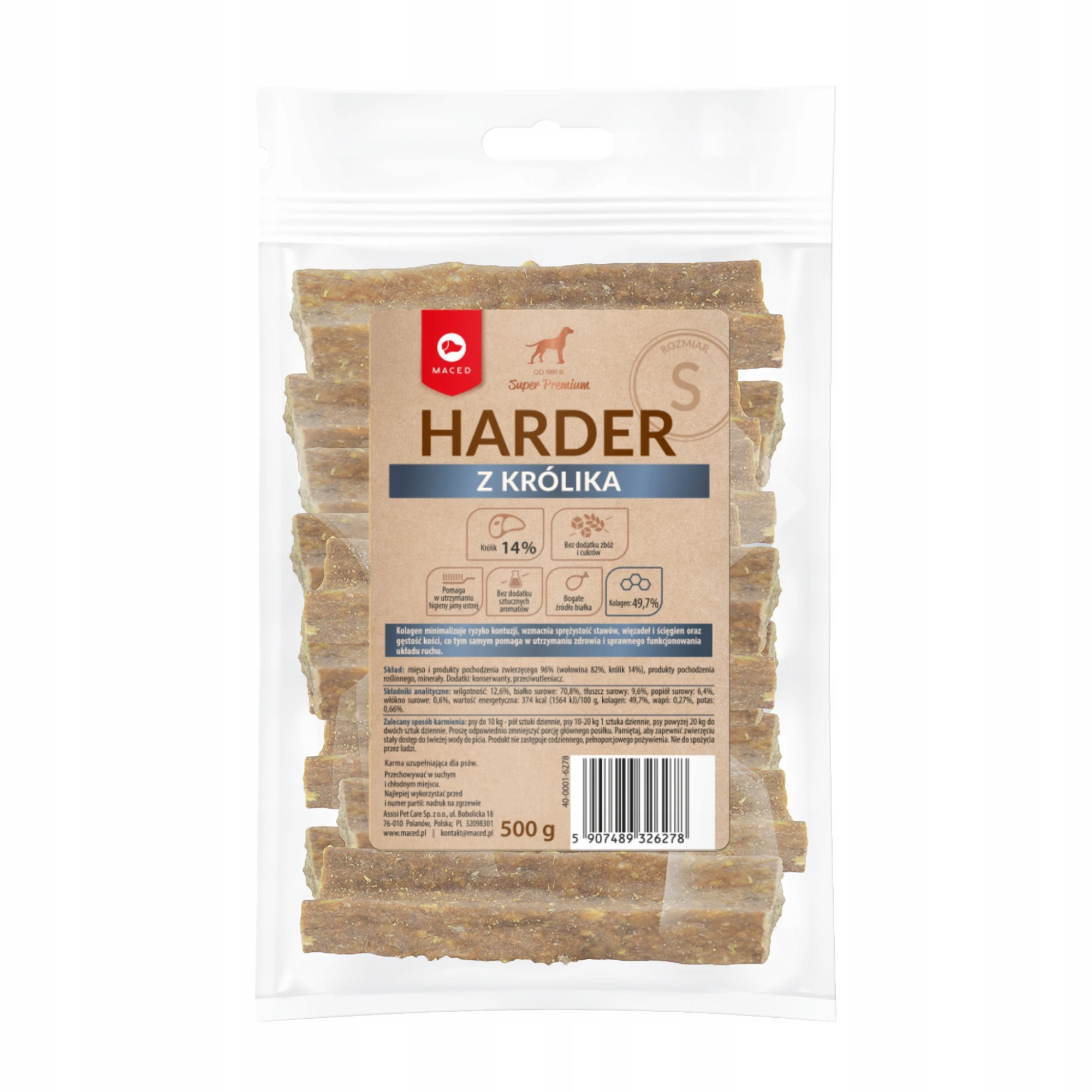 Maced Harder wołowina, królik 500 g