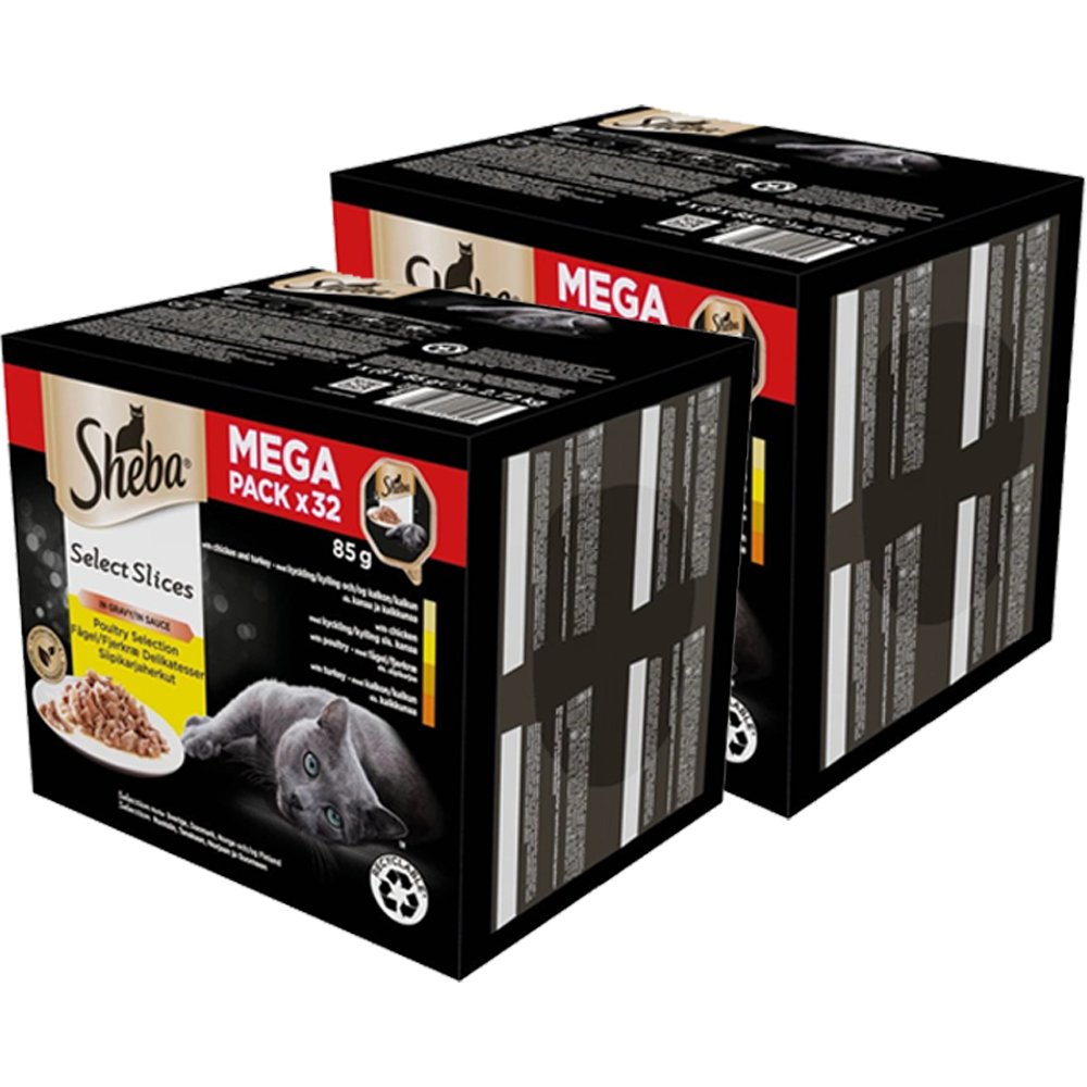 Sheba Select Slices mix smaków w sosie adult 85 g × 64