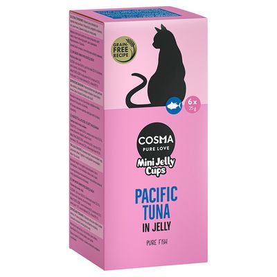 Cosma Mini Jelly Cups Indoor tuńczyk w galaretce 25 g × 6