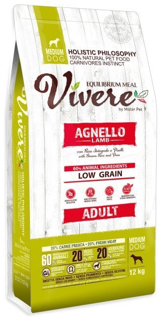 Vivere jagnięcina adult średnie rasy 12 kg
