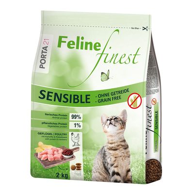 Porta 21 Feline Finest Sensitive drób adult 2 kg