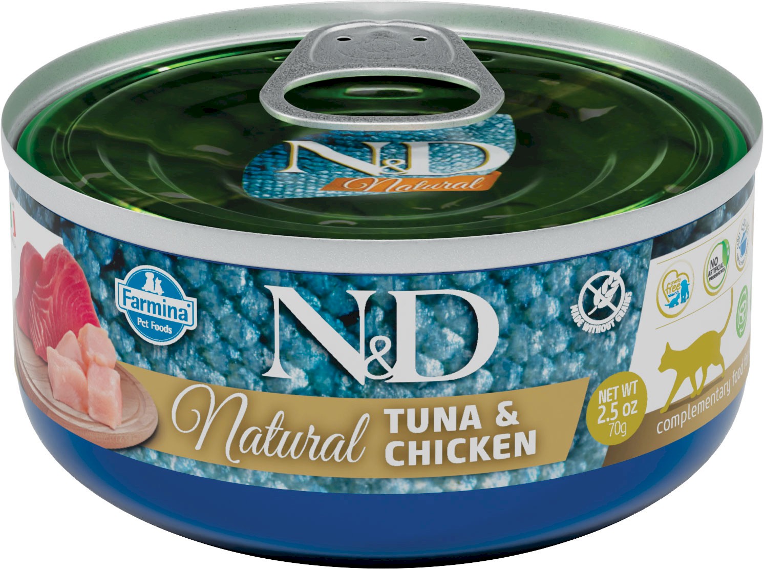 Farmina N&D Natural tuńczyk, kurczak w bulionie adult 70 g