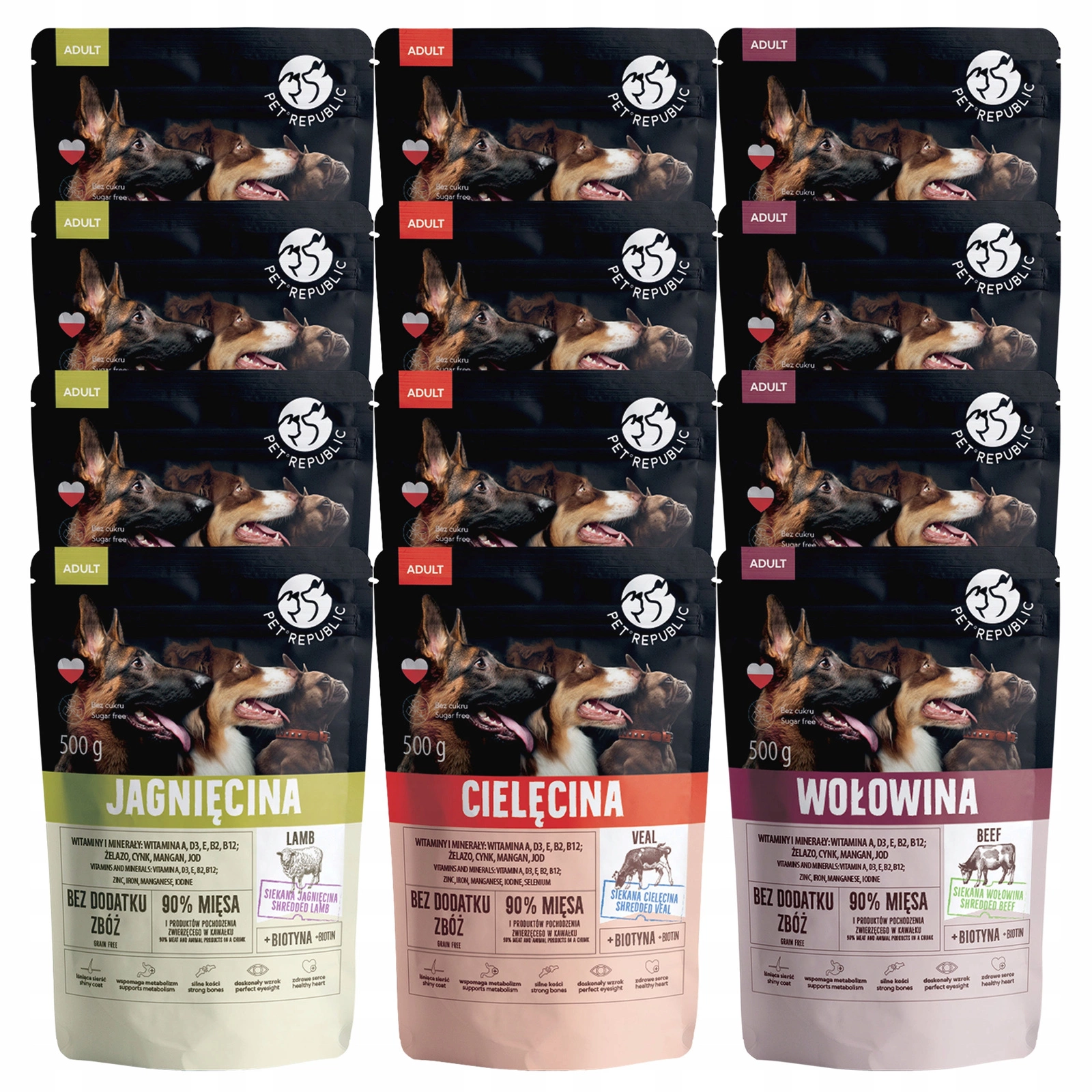 Pet Republic cielęcina 500 g × 12
