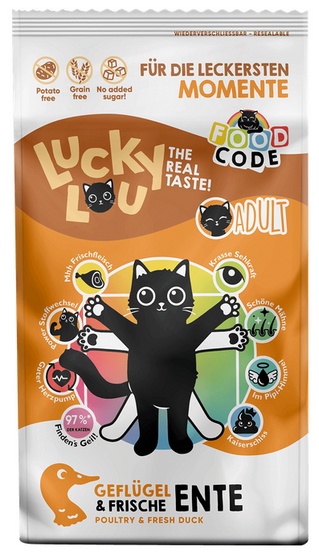 Lucky Lou Food Code drób, kaczka adult 340 g