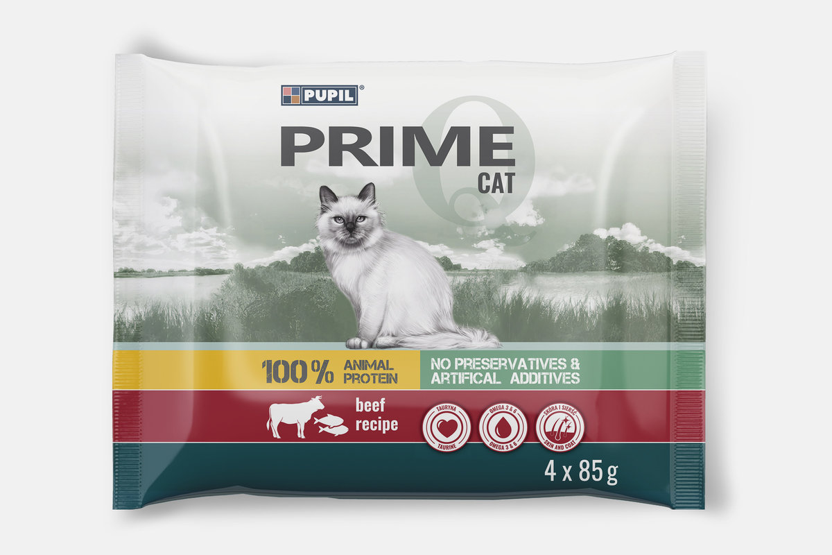 Pupil Prime mix smaków adult 85 g × 4