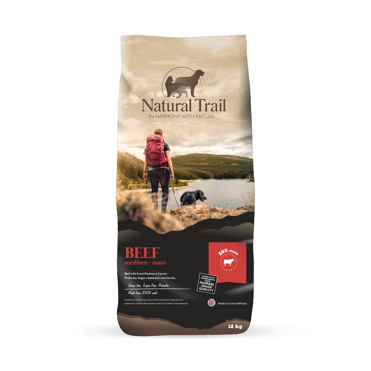 Natural Trail wołowina średnie rasy 2 kg