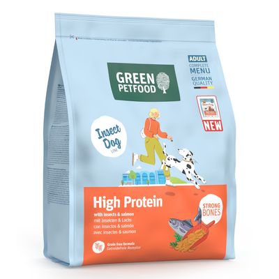 Green Petfood High Protein owady, łosoś adult 900 g