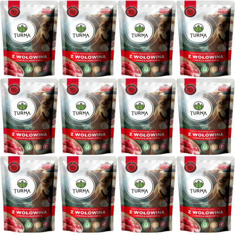 Turna wołowina adult 500 g × 12