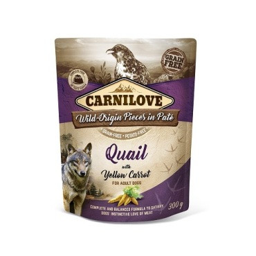 Carnilove przepiórka z żółtą marchewką adult 300 g
