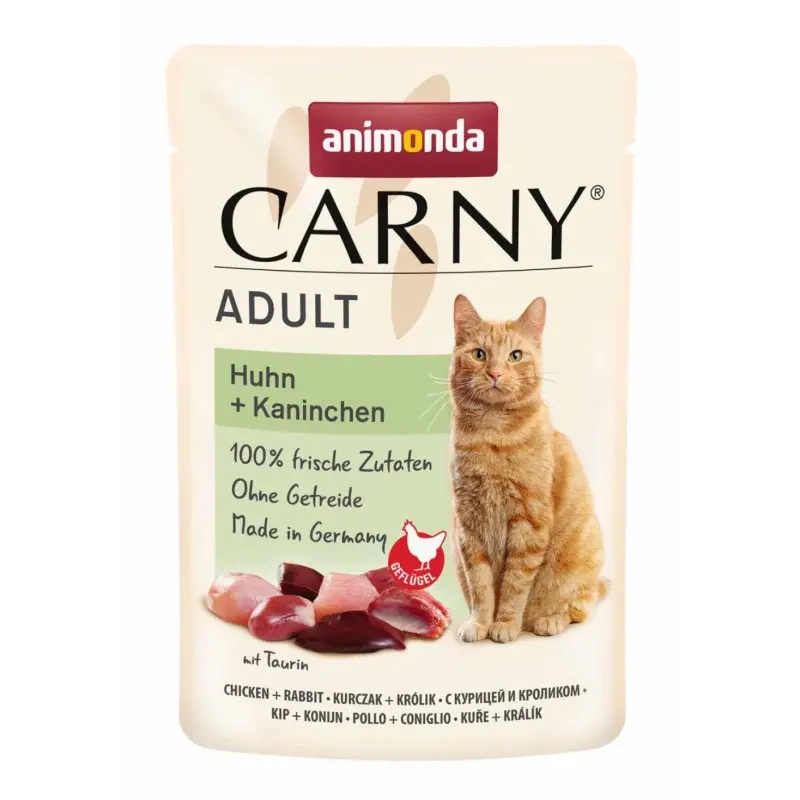 Animonda Carny kurczak, królik kawałki adult 85 g