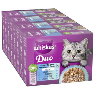 Whiskas Duo mix smaków w galaretce adult 85 g × 48