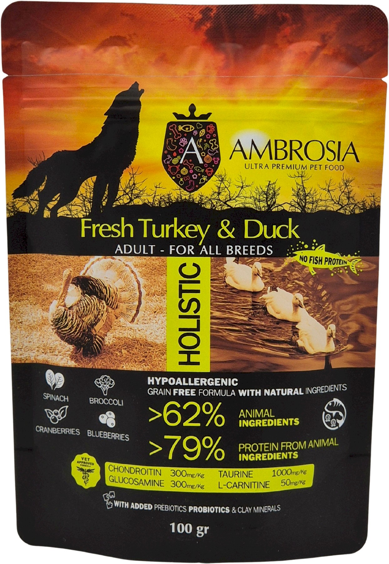 Ambrosia indyk, kaczka adult 100 g