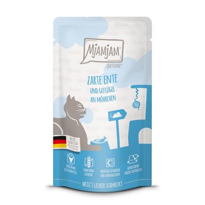 MjAMjAM Quetschie drób, kaczka pasztet adult 125 g × 12