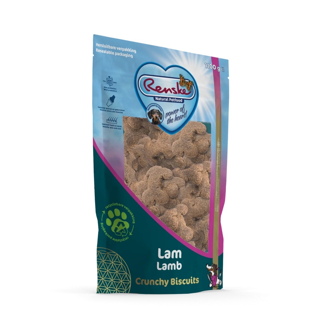 Renske Crunchy Biscuits jagnięcina z batatem i ryżem 1,1 kg