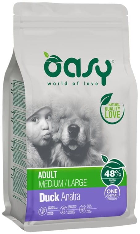 Oasy One Animal Protein kaczka adult średnie rasy, duże rasy 12 kg